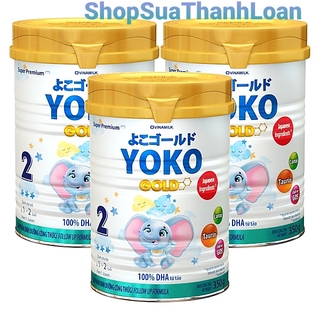 Combo 3 lon sữa bột vinamilk yokogold 2 350g.