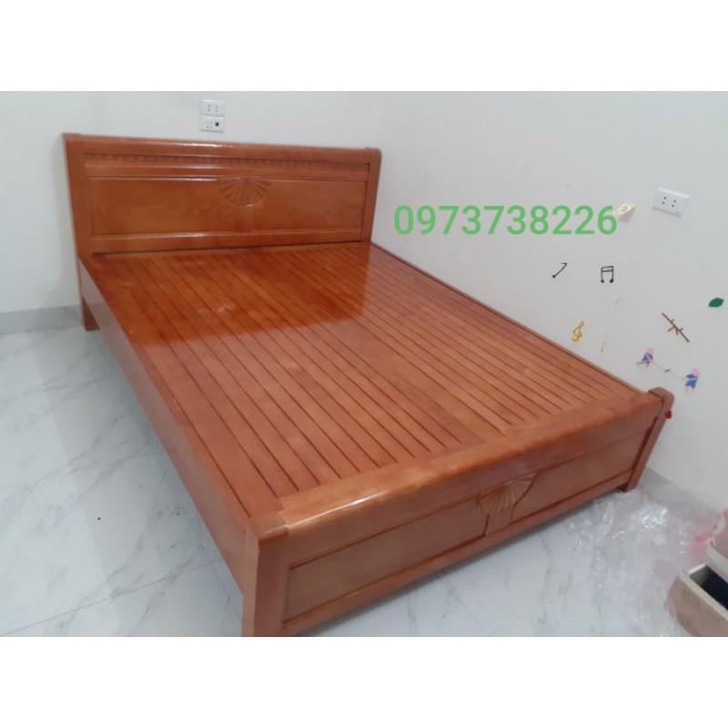 Giường Ngủ Làm Bằng Gỗ Sồi Kích Thước 1m6x2m