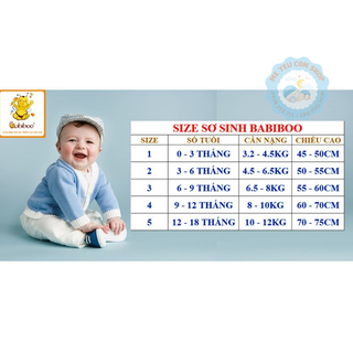Quần Dài Trắng Mặc Bỉm Cotton Mềm Mịn, Thấm Hút Mồ Hôi Cho Bé Từ 3-12kg - BABIBOO