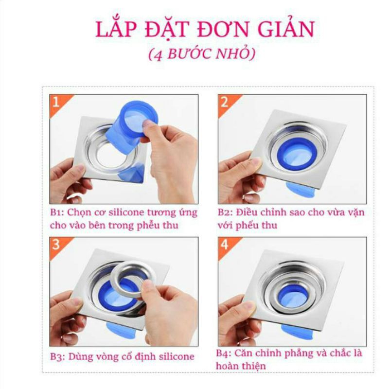 FREE SHIP Ống chặn mùi hôi cống,Côn trùng Từ Cống bay lên