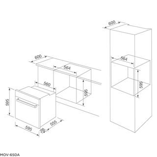 Lò Nướng Malloca MOV-65DA 65L