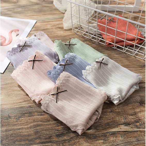 [ĐƯỢC CHỌN 7 MÀU] Quần chip lót nữ kháng khuẩn cotton nơ nhí đen thun lạnh dễ thương sexy gợi cảm rẻ đẹp YLY08 | BigBuy360 - bigbuy360.vn