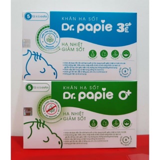 Khăn lau hạ sốt Dr Papie