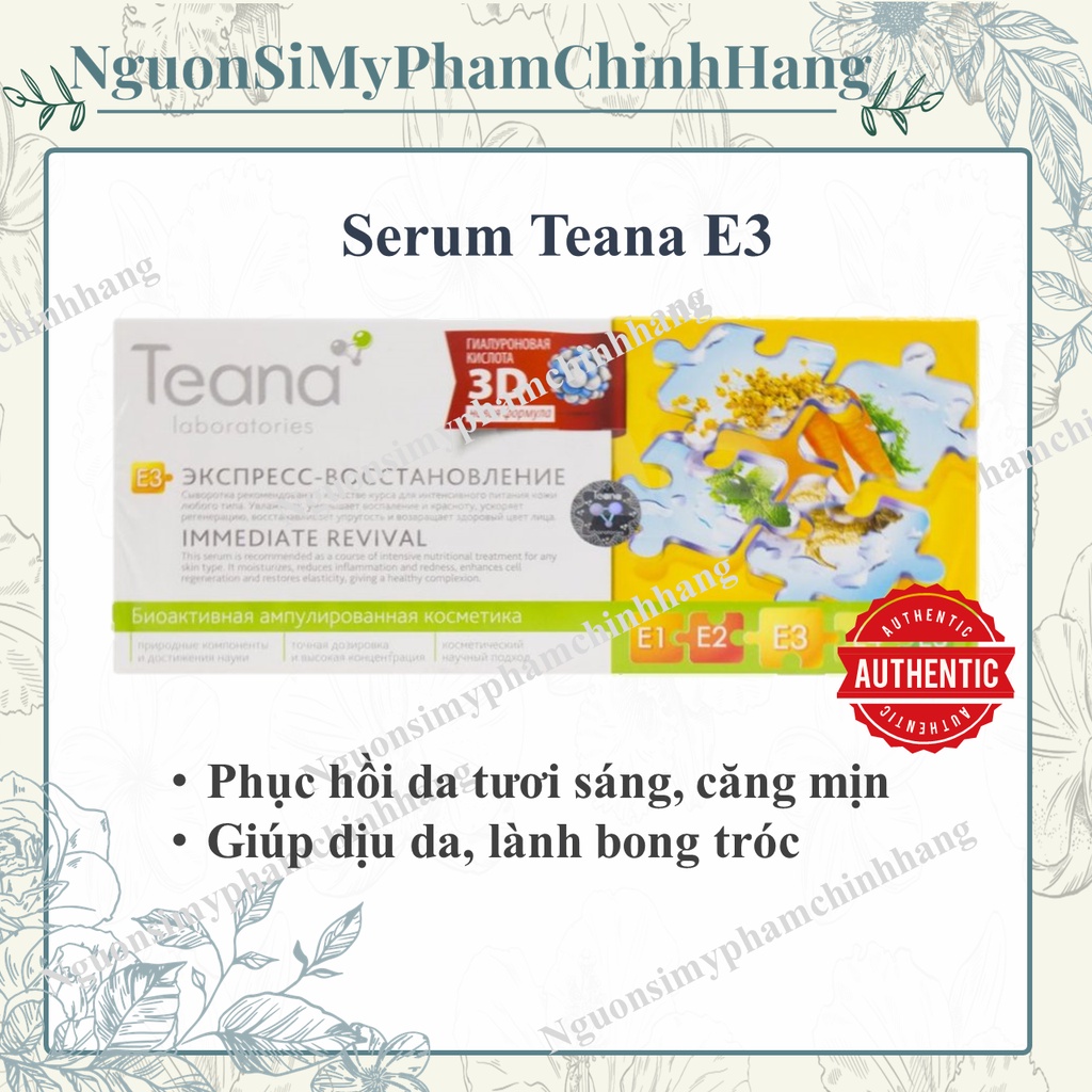 Huyết thanh Collagen Teana E3 phục hồi da