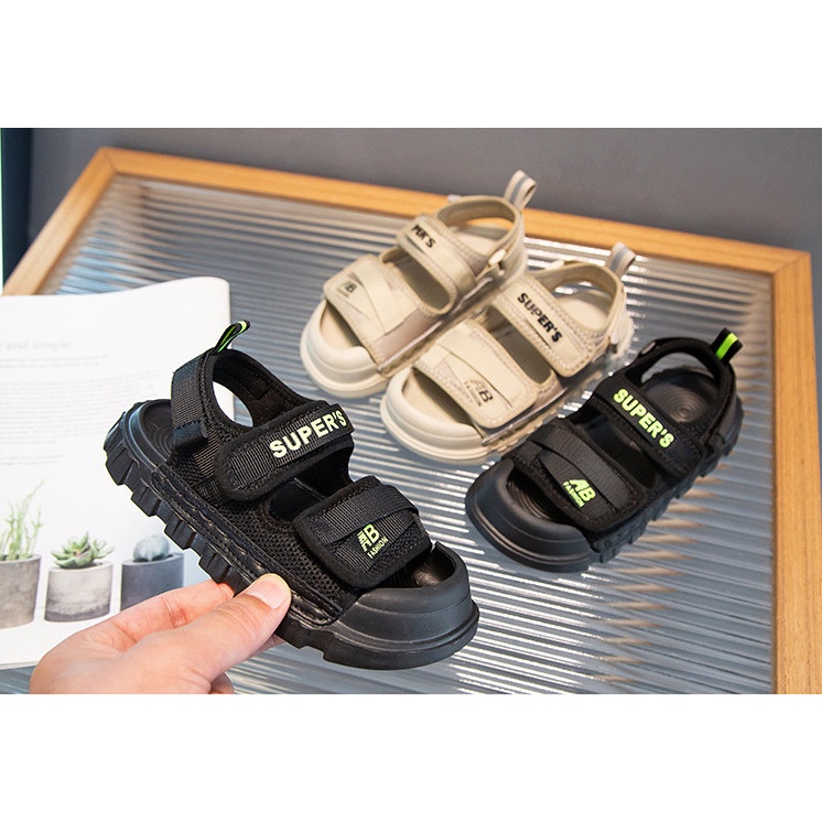 Dép sandal mũi cao chống vấp, đế khâu, siêu nhẹ, quai trước chỉnh rộng hẹp được cho bé từ 1 đến 12 tuổi
