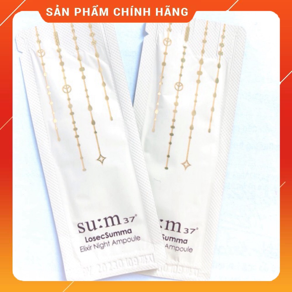 Gói sample tinh chất vàng đêm Sum37 Losec Summa Elixir Night Ampoule luca444