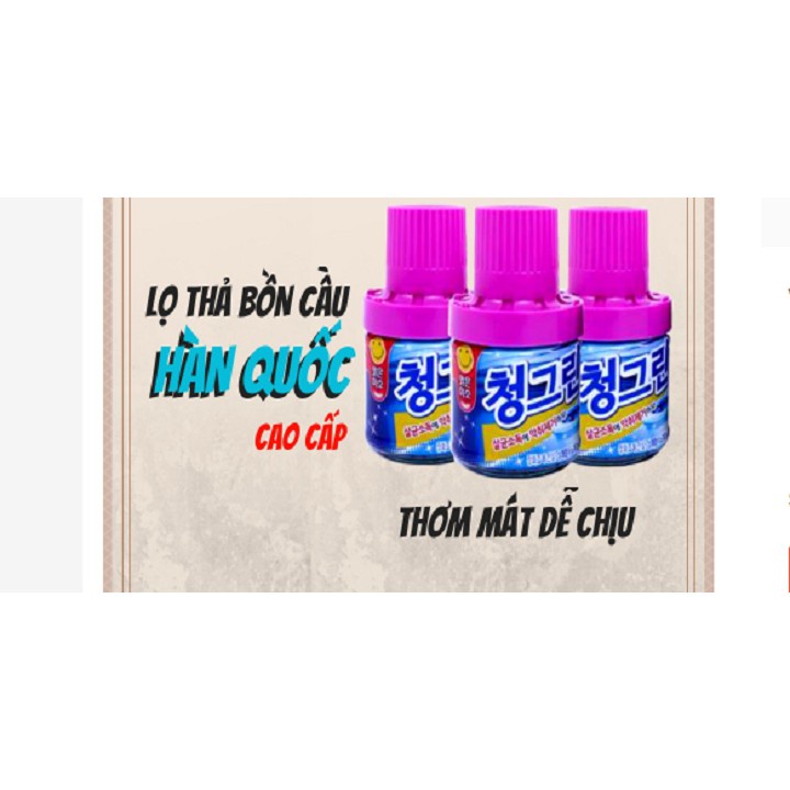 Lọ thả bồn cầu Hàn Quốc diệt khuẩn và tỏa hương thơm dịu nhẹ, Chai thả bồn cầu diệt sạch vi khuẩn khử mùi cao cấp