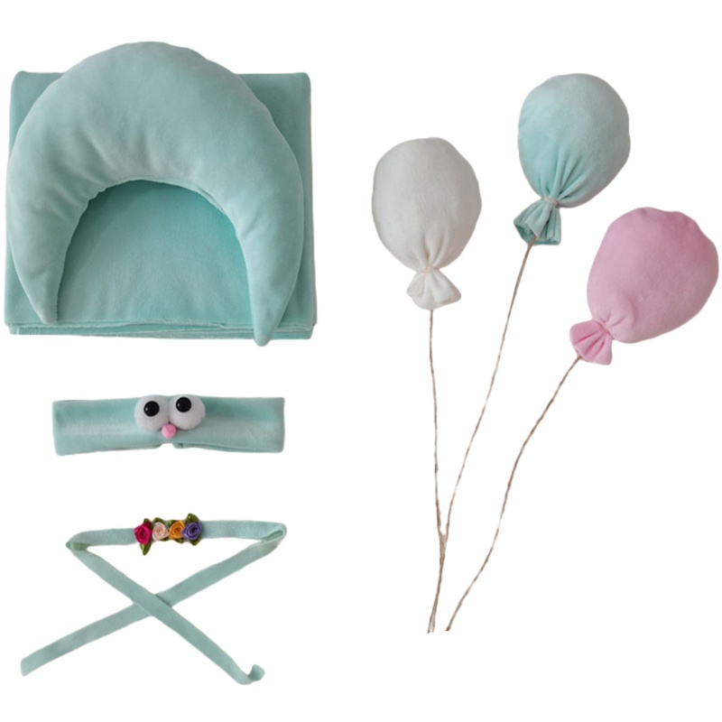 Bộ 7 Gối Ngủ Kèm Nón Hình Mặt Trăng Dễ Thương Cho Bé Sơ Sinh 0-6 Tháng Tuổi