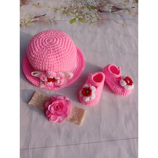 SET ĐỒ LEN MẶC ẤM CHO BÉ GÁI 0-16 THÁNG
