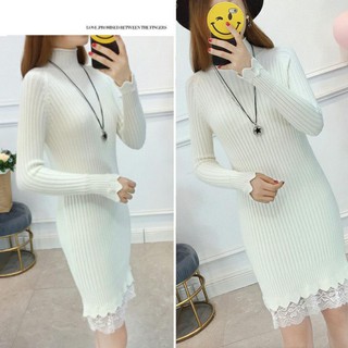 Đầm Len Phối Ren Hàn Quốc MSNN1472