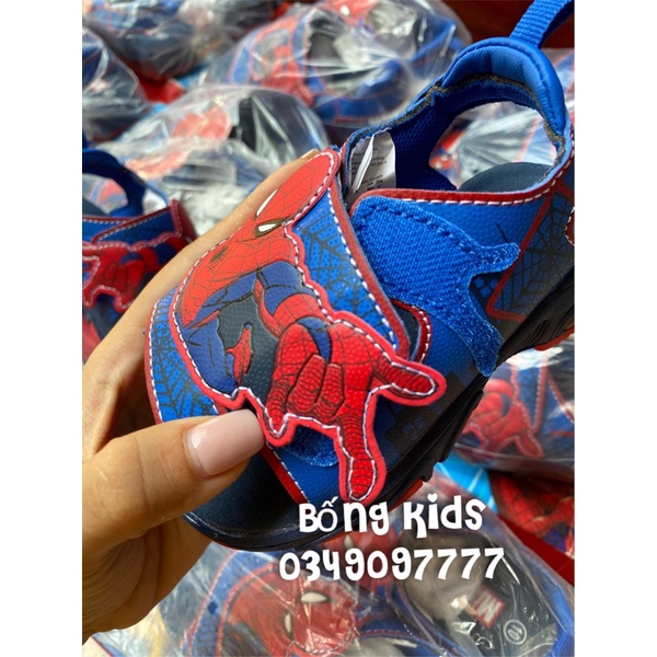 Sandal Bé Trai Siêu Nhân Nhện Có Đèn MV