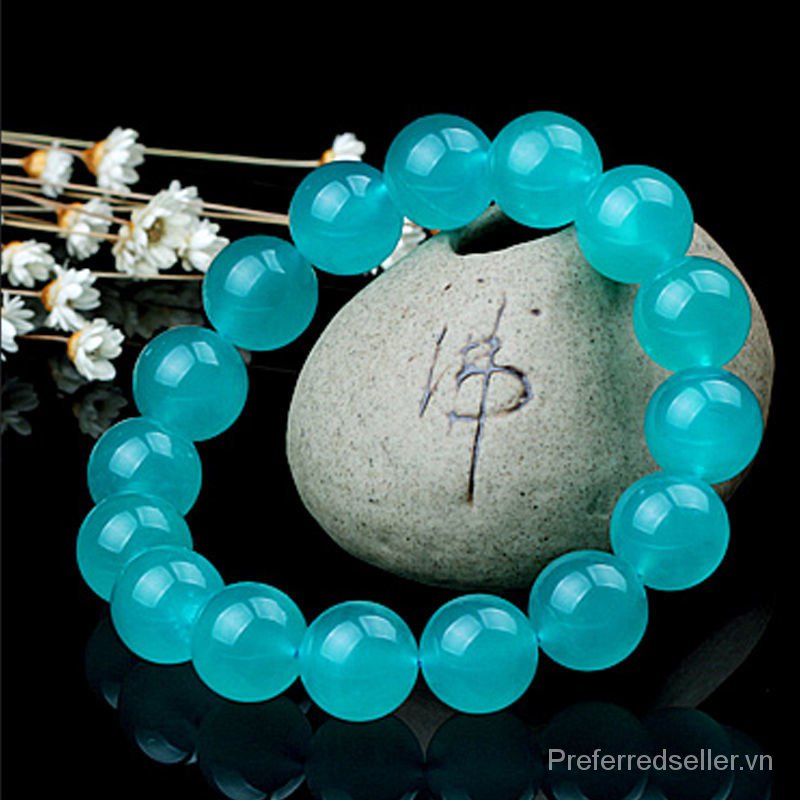 Natural Icy Amazonite Bracelet Temperament Single Circle Crystal Bracelet to Give Mom Bracelet Graduated Strand Set Luxury Ornament lv6j