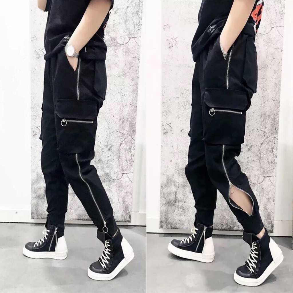 Quần Jogger Nam Kaki Co Giãn Túi Hộp Phong Cách Hiphop Đường Phố Thể Thao Unisex Nam Nữ ANH DUY SHOP JGV08