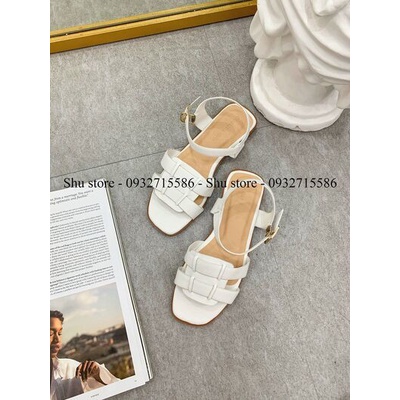 GIÀY SANDAL QUAI HẬU NỮ SHU STORE - SANDAL NỮ THỜI TRANG QUAI NGANG ĐẾ BỆT 1CM