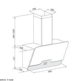 MÁY HÚT MÙI MALLOCA DRIVE F-152W