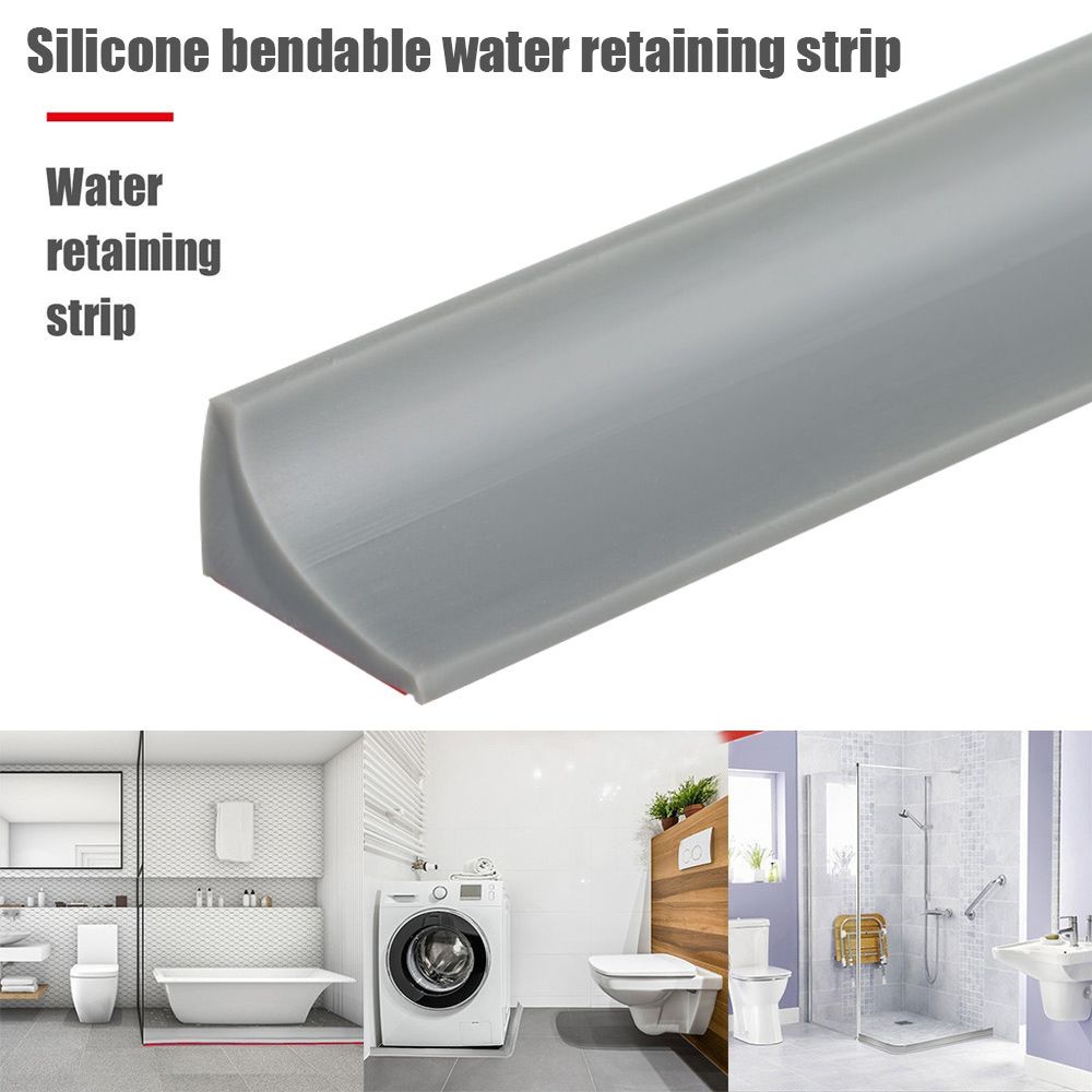 Dải viền chặn nước bằng silicon chống trượt nhiều màu tự chọn cho phòng tắm