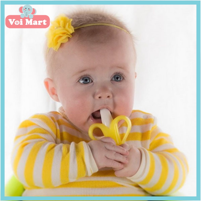 Gặm nướu và bàn chải chuối 2 in 1 BABY BANANA - Mỹ