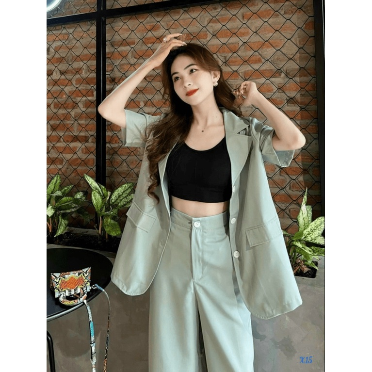 SÉT FORD ĐỒ BỘ NỮ COTTON TRANG TRỌNG LỊCH SỰ TOÁT LÊN HÌNH DÁNG TỔNG TÀI CHO PHÁI NỮ UP Thời Trang HHP Fashion