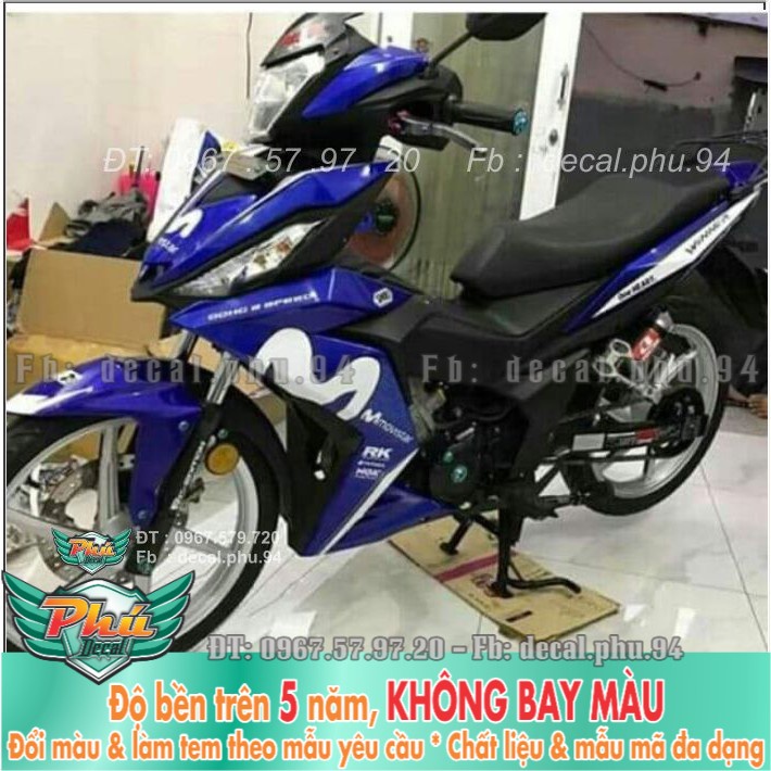 Tem rời Winner V1 Movistar Trắng xanh (X) -1