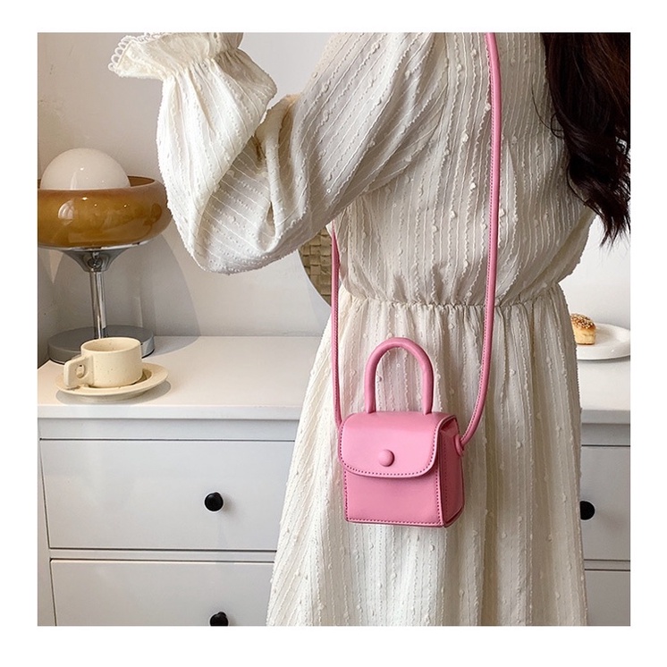 Túi mini vuông basic siêu xinh dễ phối đồ da PU túi chéo xách tay phong cách hàn quốc teen