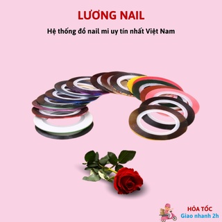 Băng dính kim tuyến trang trí móng nail SET 30 cuộn