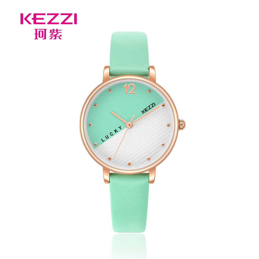 ĐỒNG HỒ NỮ KEZZI 1737 DÂY DA CAO CẤP, MẶT DẠ QUANG, HIỆN ĐẠI Bán lẻ giá sỉ
