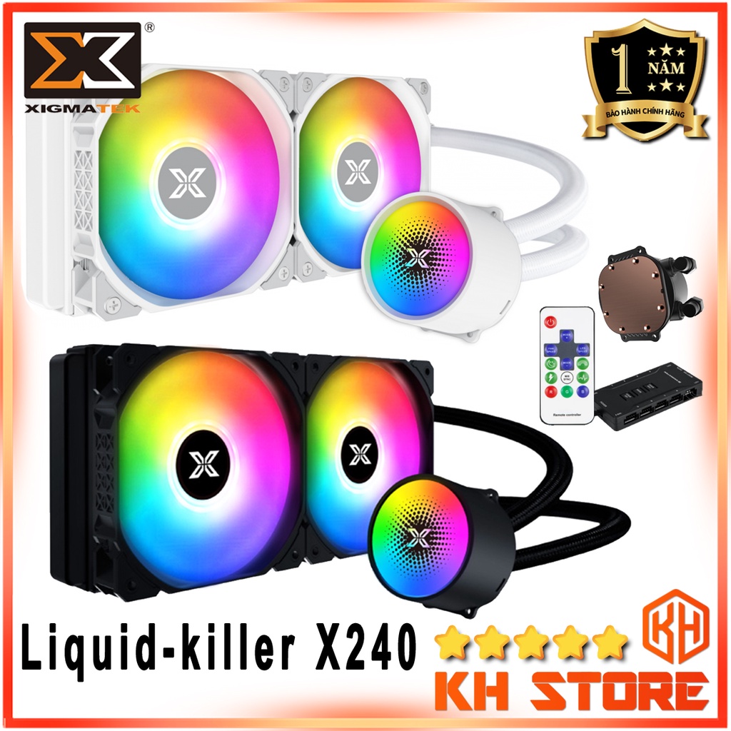 Tản nhiệt nước All-in-one CPU XIGMATEK Liquid-killer X240 – ARGB (BLACK - ARTIC)