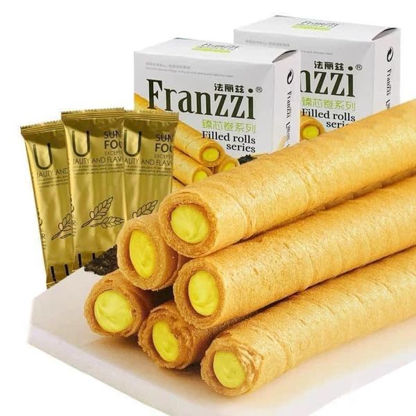 [SẴN] Bánh quy Franzzi cuộn 102gram 3 vị