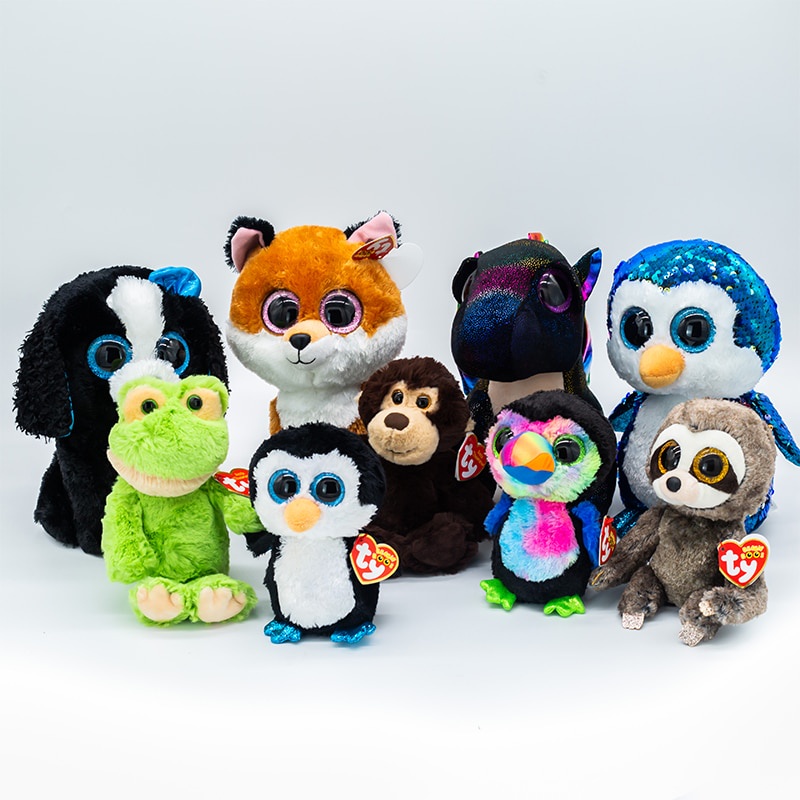 Búp Bê Nhồi Bông Hình Chú Voi Mắt To 15Cm Mềm Mại Dễ Thương Làm Quà Tặng Cho Bé Trai / Gái