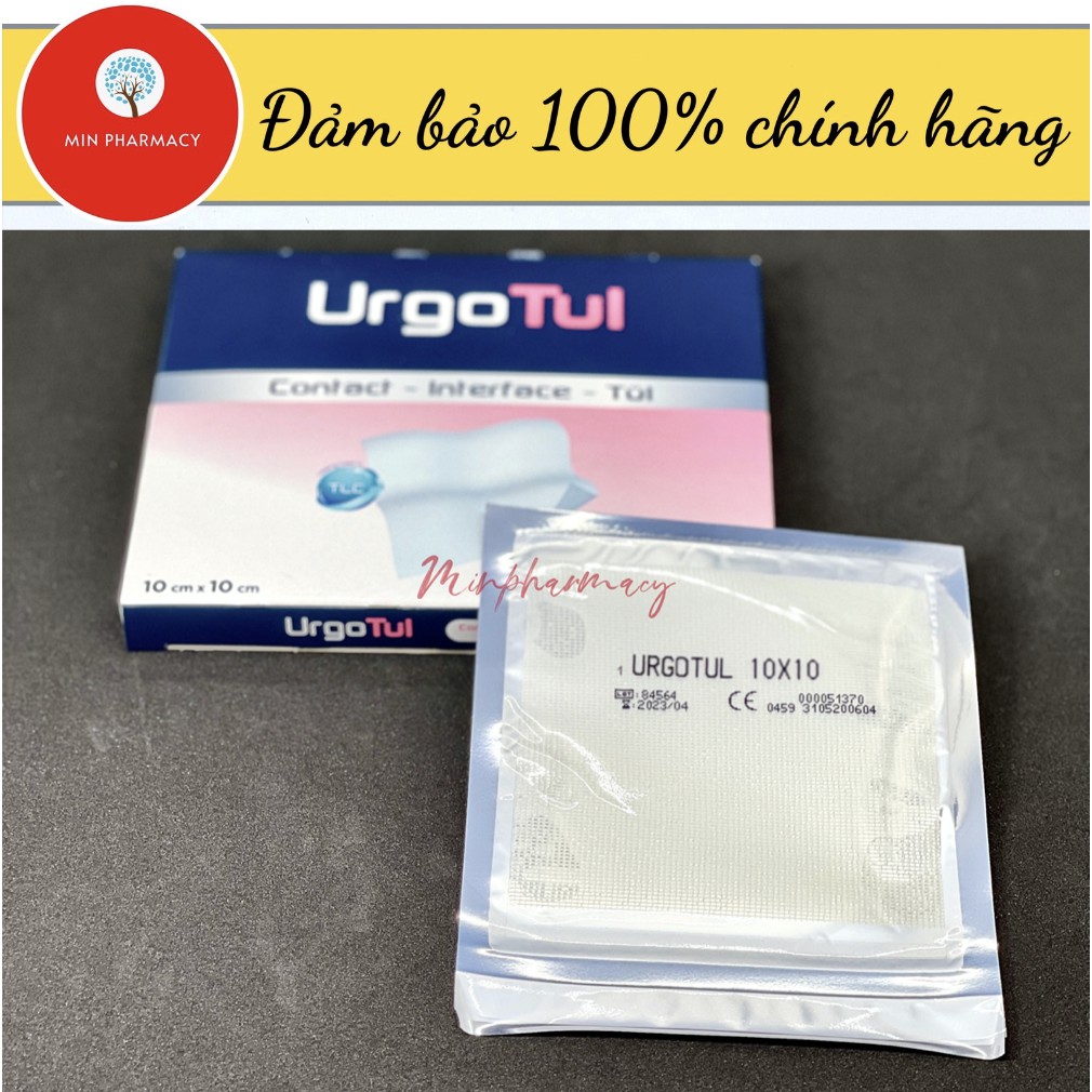 Gạc Mỡ Chống Dính Băng vết thương lớn Urgo tul 1 MIẾNG 10cm x 10cm - Minpharmacy