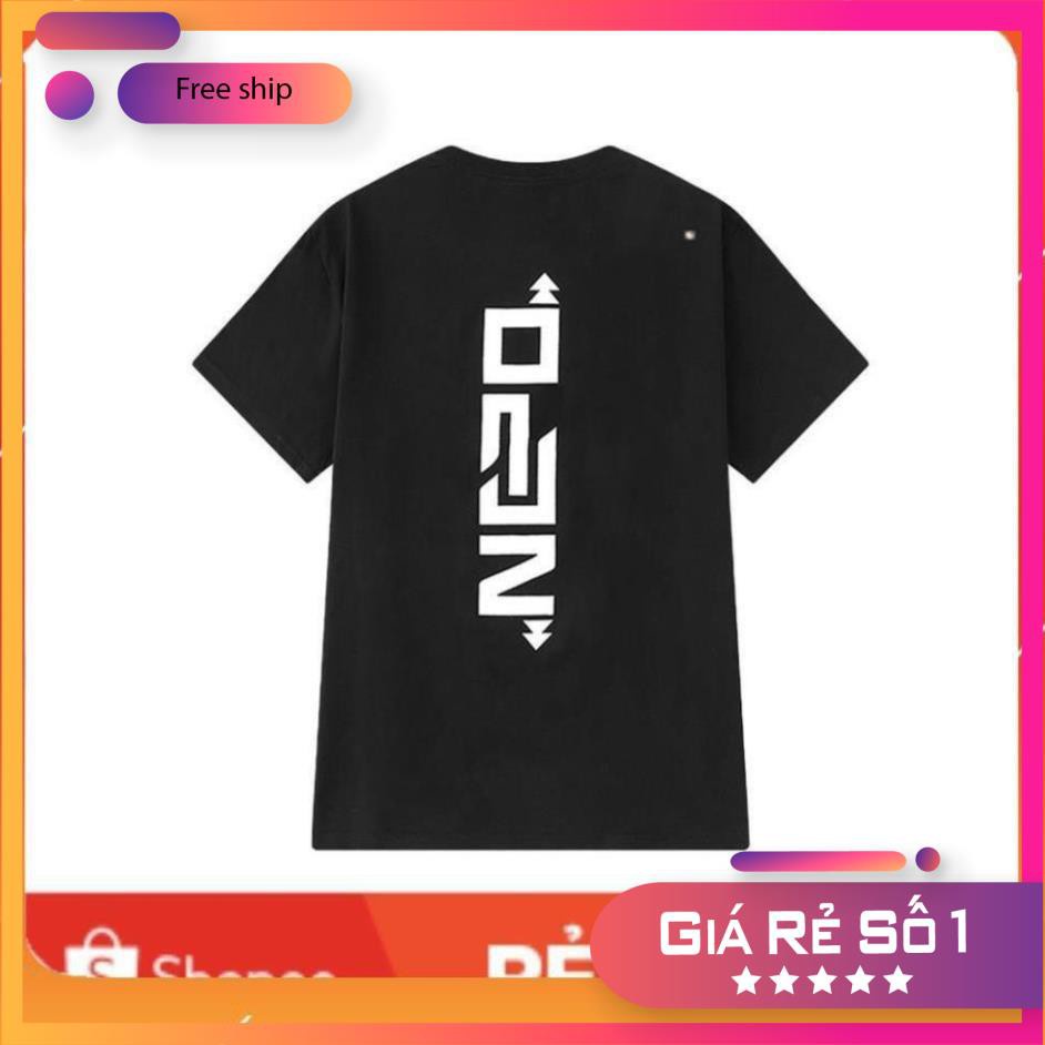 Áo thun tay lỡ dáng Unisex form rộng phong cách Ulzzang in chữ NGO Z82 😍