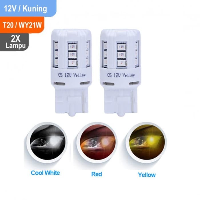 Osram Đèn Led Xi Nhan Màu Vàng T20-7705ye Chuyên Dụng Cho Xe Hơi