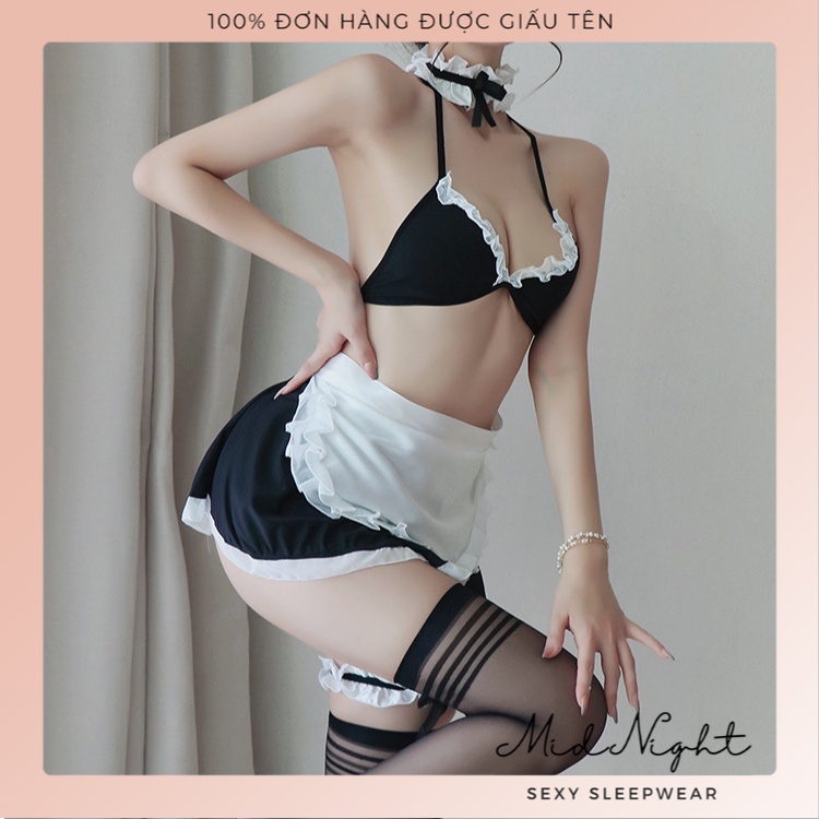 Coplay Người Hầu Sexy Nóng Bỏng - Bộ Đồ Lót Nhập Vai Phục Vụ Chuyên Nghiệp Gợi Cảm Cho Chàng Đêm Nay Mid Night Sexy | BigBuy360 - bigbuy360.vn