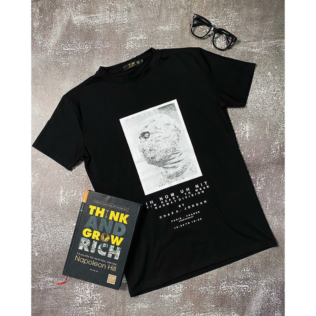 Áo Thun Nam Cổ Tròn Tay Ngắn Vải Cotton Xuất Xịn In Hình D2, Chuẩn Form, Sang Trọng Lịch Lãm