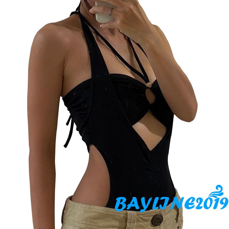 Áo Liền Quần Ngắn Không Tay Màu Trơn Thời Trang Mùa Hè Cho Nữ