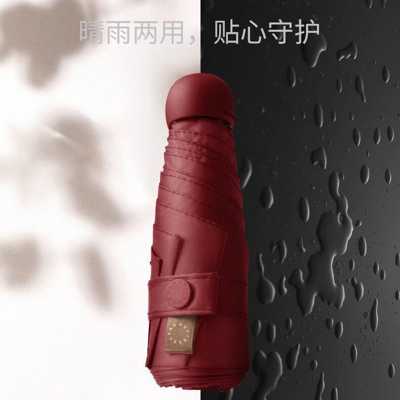 Beneunderpink Dù Gấp Chống Tia UV Họa Tiết Hoạt Hình Dễ Thương Bắt Mắt