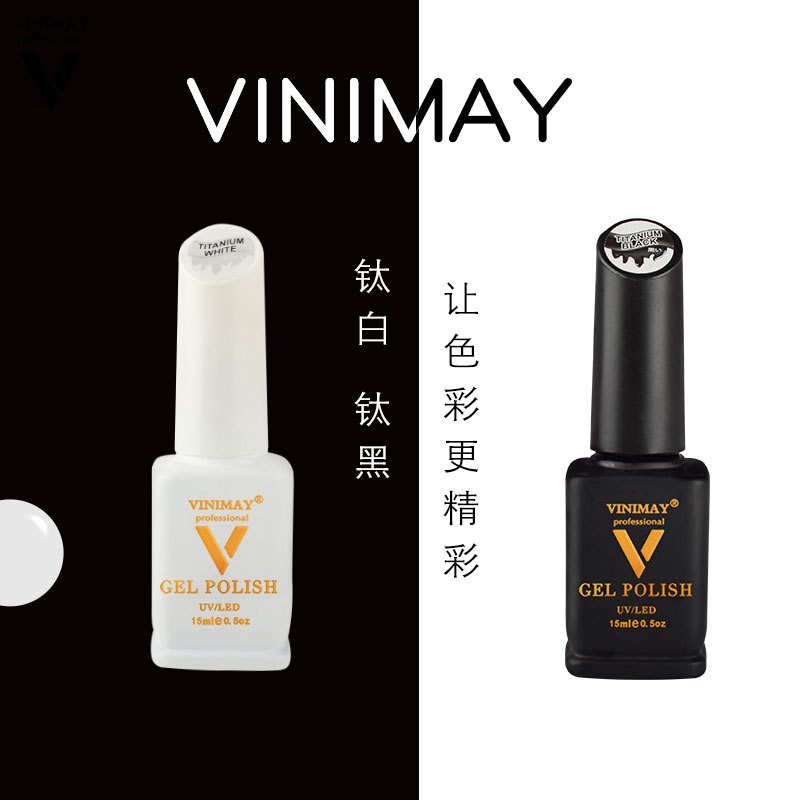 Sơn Gel trắng/ đen VINIMAY chai 15ml