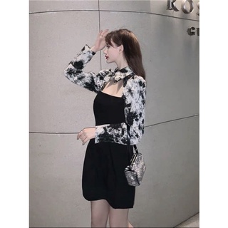 Set đầm body + sm loang
