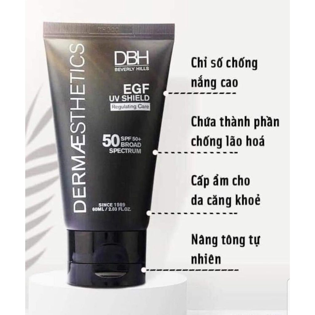 Kem chống nắng DBH EGF UV SHIELD SPF50+ PA +++ 60ml ( TEM VÀNG BẢN MỸ ) GentsOfficialStore