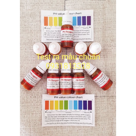 10ml - Dung dịch dùng để kiểm tra độ pH của nước