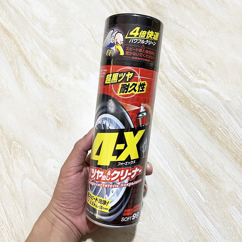 Vệ Sinh Phủ Bóng Lốp Xe Hơi 4-X Tire Cleaner Soft99 470ml