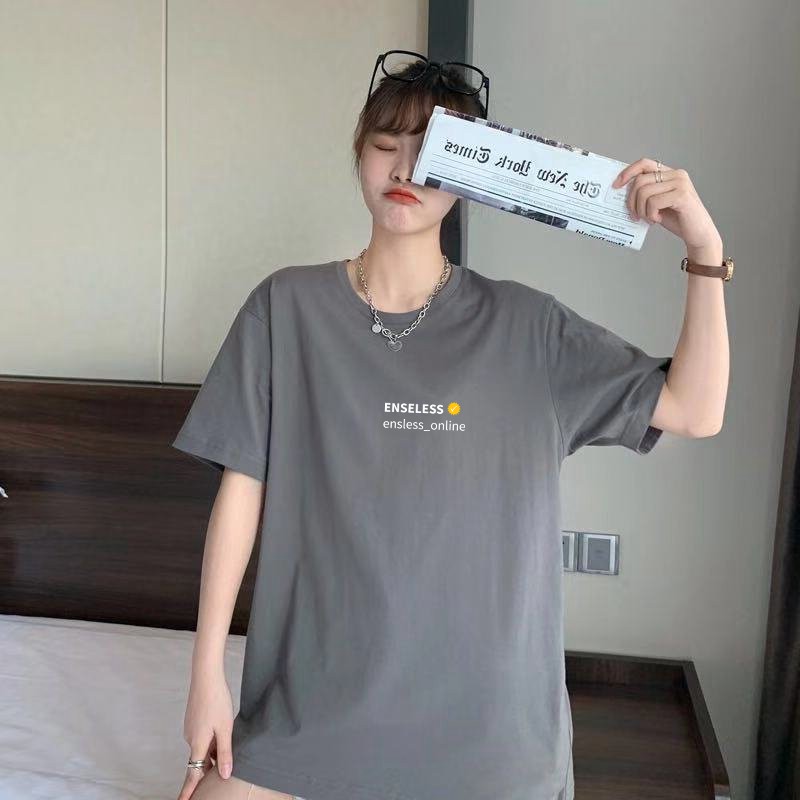 Áo thun nữ nam unisex tay lỡ phông form rộng AT01 teen cổ tròn oversize cotton giá rẻ màu đen trắng tee pull freesize