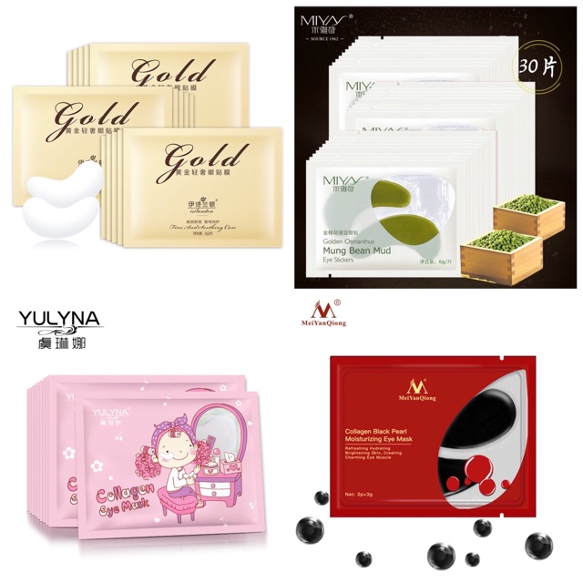 Set 100 mặt nạ dưỡng da mắt môi Bioaqua, Images, Beotua, Collagen, Cherry (nhiều mẫu) Combo Eye Mask Nội địa Trung