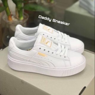 Giày sneaker puma full trắng thấp cổ