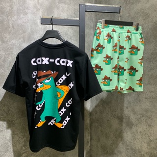 Set Áo thun THÚ MỎ VỊT HOẠT HÌNH & Quần Short Hoạt hình - Cao cấp [ KALI SHOP]