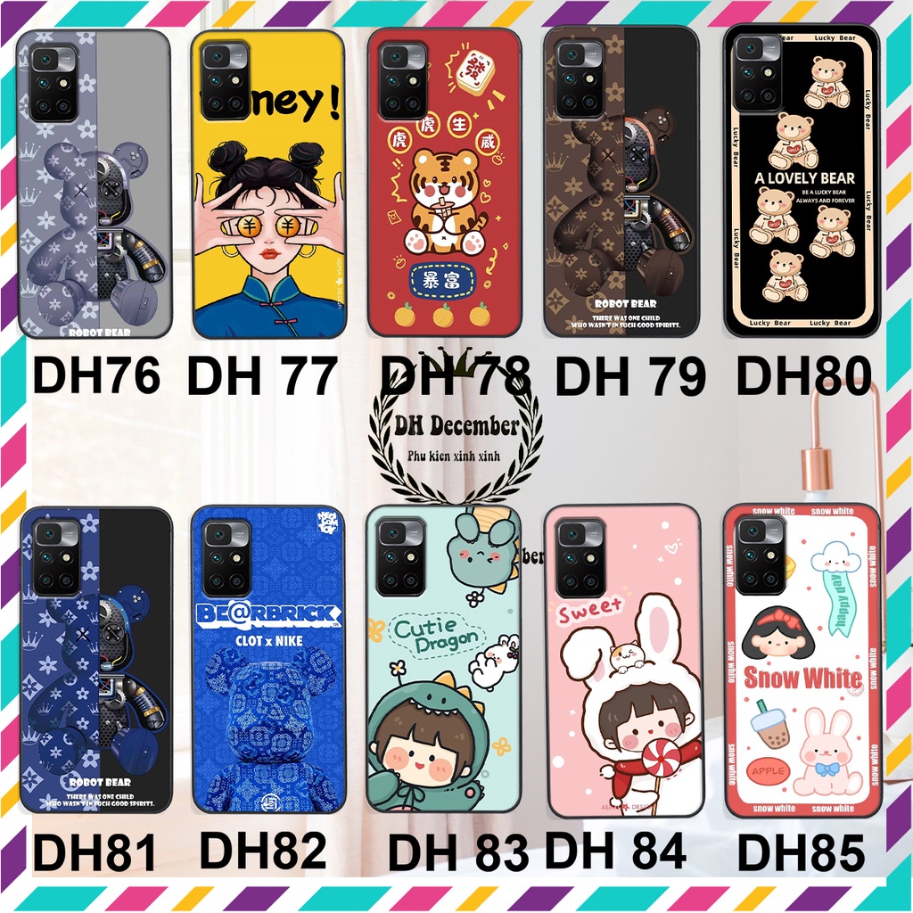 Ốp lưng Xiaomi REDMI 10 in hình 3D lucky, gấu Brick xinh xắn - KHÔNG NÊN BỎ LỠ
