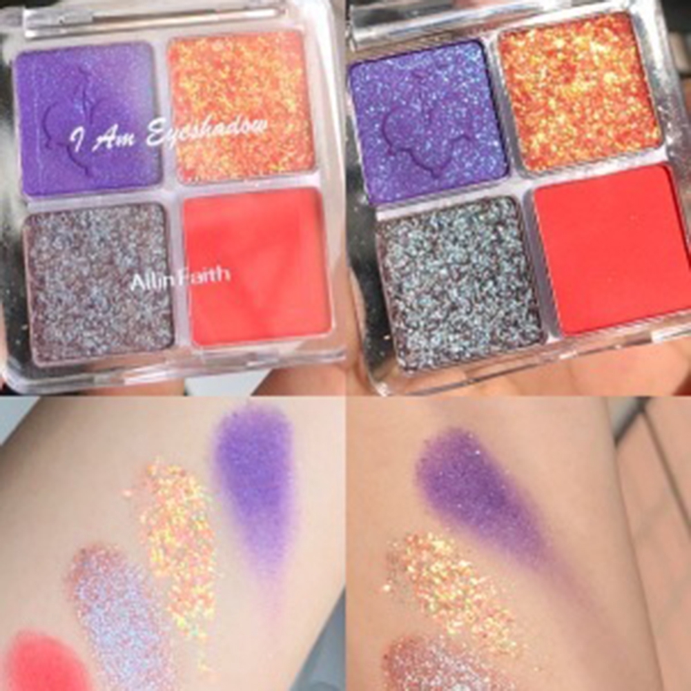 (Hàng Mới Về) Bảng Phấn Mắt Bốn Màu Hiệu Ứng Ngọc Trai Kỳ Lân Jp5