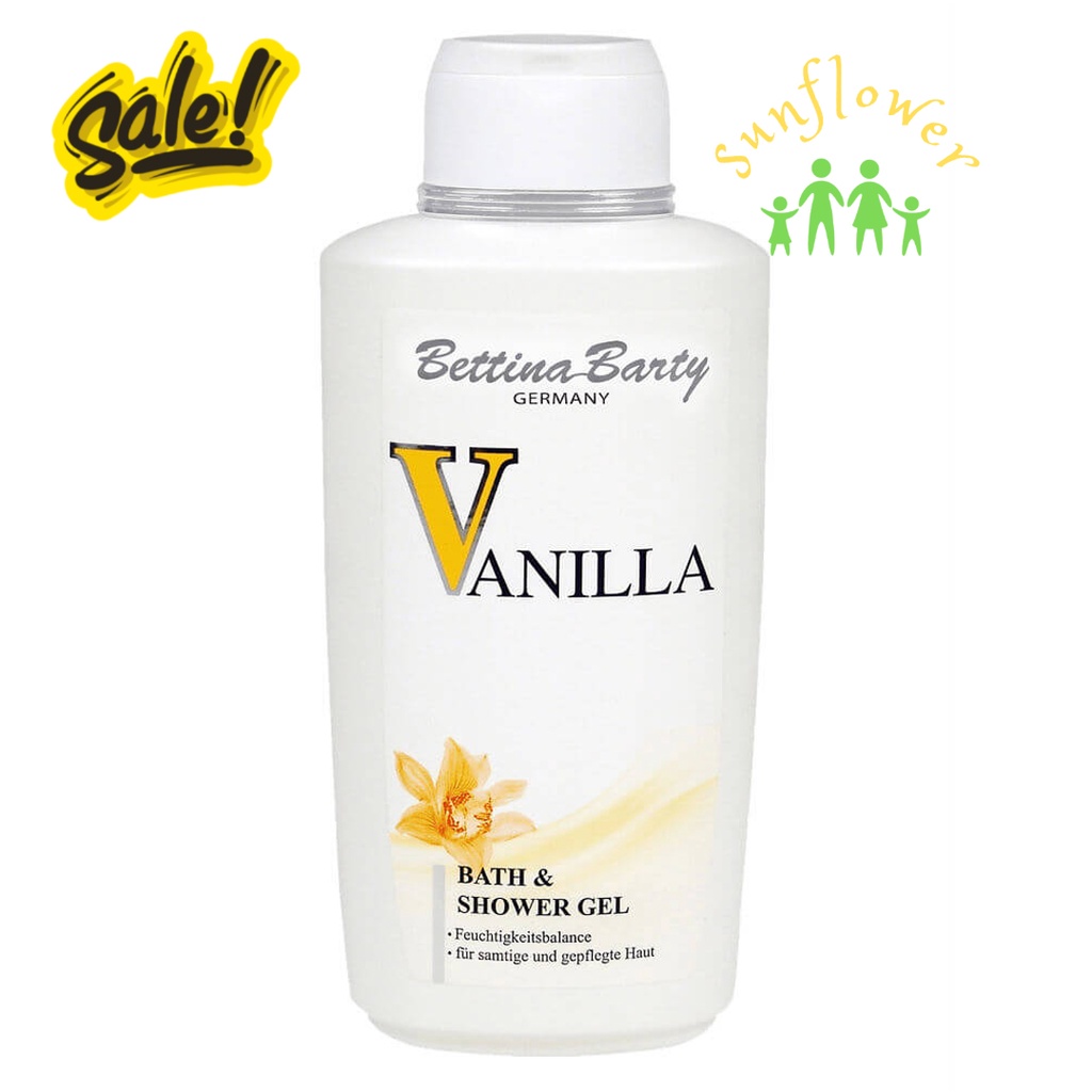 Sữa tắm hương nước hoa Vanilla Bettina Barty 500ml của Đức