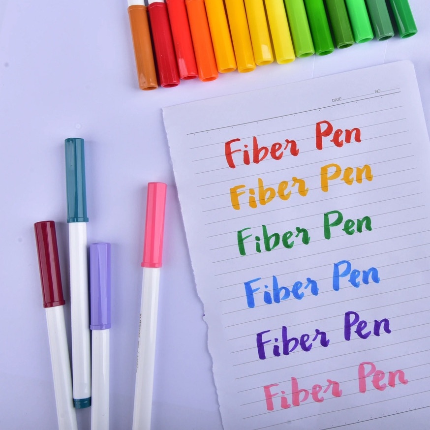 Bút lông 36  màu Pastel Fiber Pen Thiên Long Colokit SWM-C006 - Bút lông màu viết nét thanh nét đậm cực đẹp ANKICO