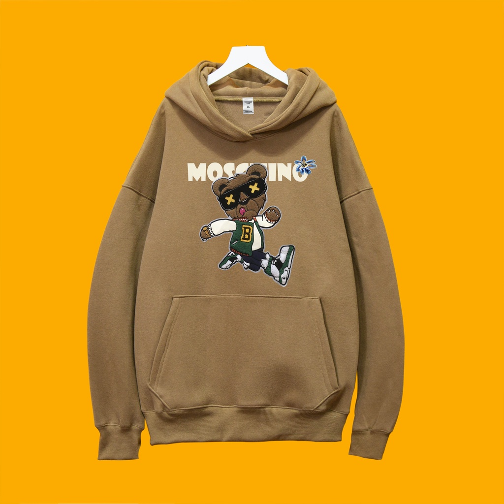 Áo Nỉ Hoodie MOSCHINO GẤU 1 Dogo Store , áo hoodie nam nữ nỉ bông cotton